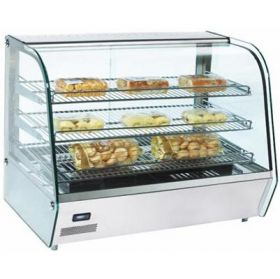 RH 120 | Display warmer with curved glass display