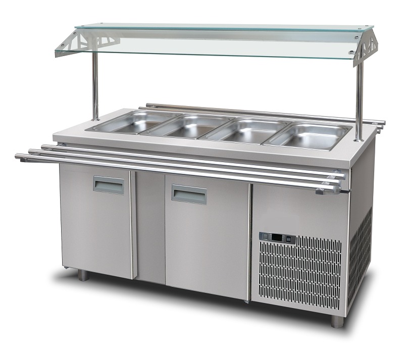 SB-C-SS 155 | Stainless steel saladbar 