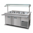 SB-C-SS 155 | Stainless steel saladbar 