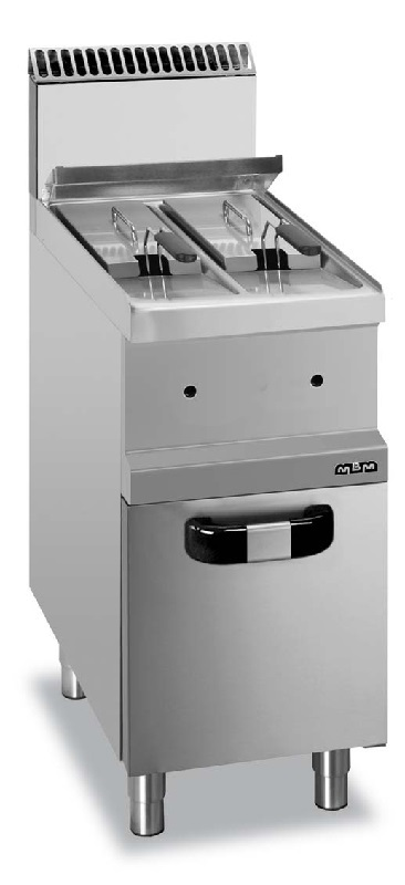 MG7G4772V | Gas fryer on closed stand 7+7 L