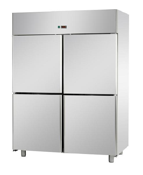 A414EKOPP | Rozsdamentes 4 ajtós hűtőszekrény GN 2/1
