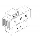 RX 104 AS | DIHR szállítószalagos mosogatógép „leverető-előzuhanyzó” zónával
