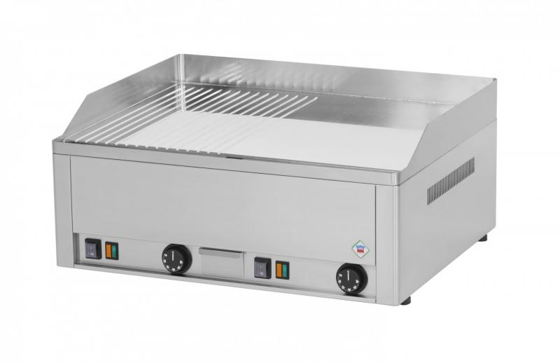 FTHRC 60 E | Electronic chromed grill-with 1/2 smooth and 1/2 ribbed surface