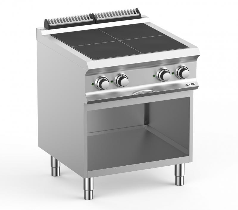 PQR77A | 4 Alligned Plates Electric Range On Open Stand