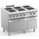 PQ711FE | 6 Square Plates Electric Range On Electric Oven