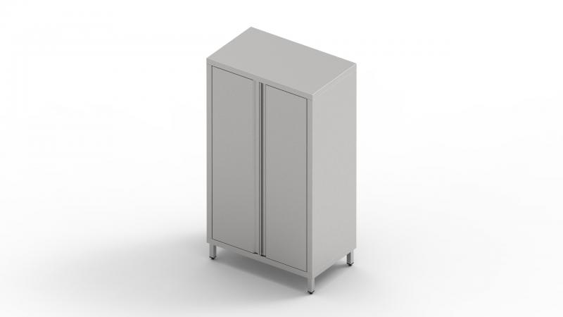 1000x400x1800 | Rozsdamentes álló szekrény nyíló ajtóval