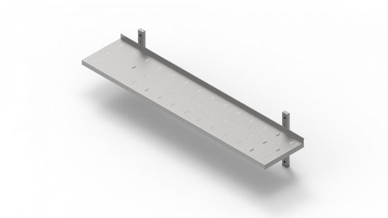 400x300 | Stainless steel adjustable perforated shelf