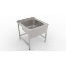 600x600 | Stainless sink with 1 pool