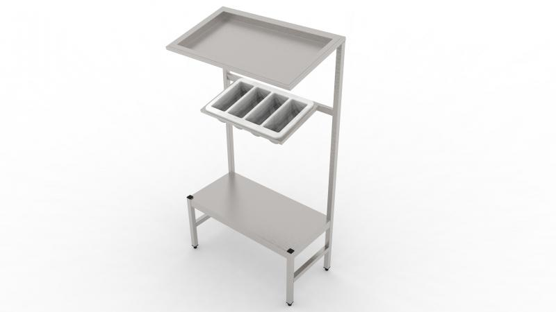 570x400x1490 | Tray and cutlery and bread rack