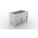 GN 4/1 | Bain marie with cover and sliding door
