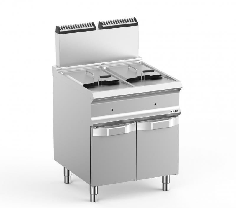 FRG77A | 2 Bowls Gas Fryer On Closed Stand