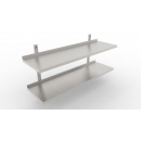 1000x300 | Stainless steel 2-level adjustable shelf