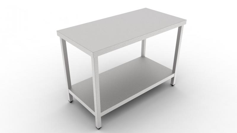 1800x700x850 | Stainless steel worktable with a shelf