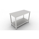 1800x700x850 | Stainless steel worktable with a shelf