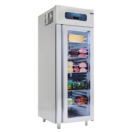 VN10-G | Rozsdamentes üvegajtós hűtővitrin