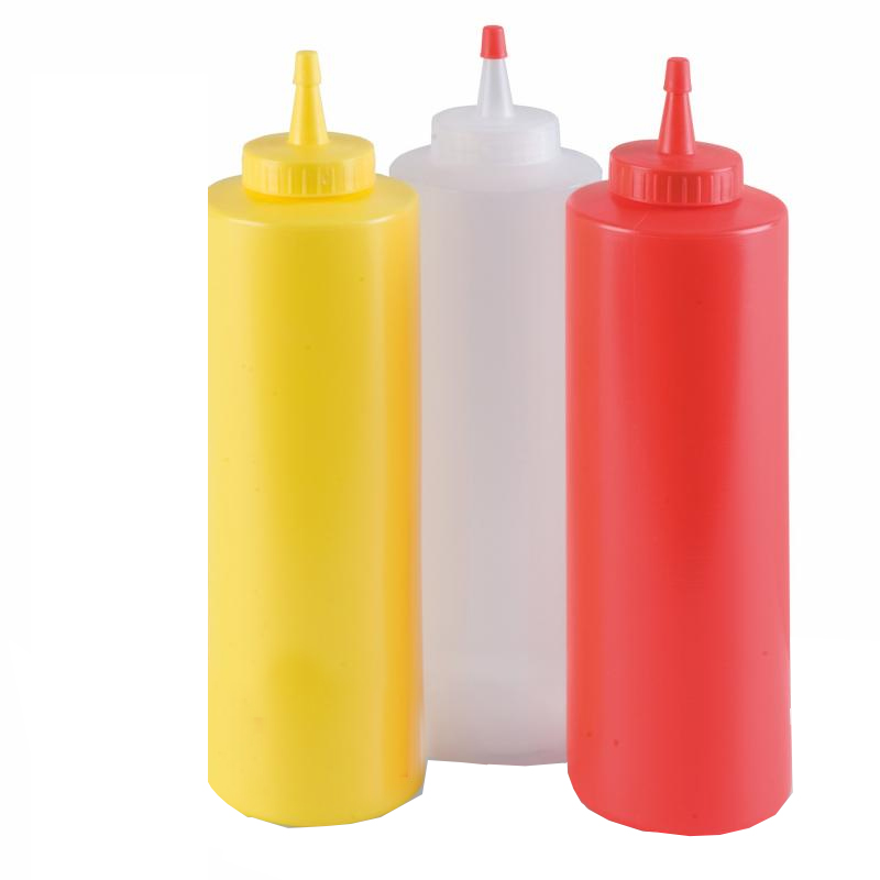 Adagoló műanyag tubus szószokhoz piros 360 ml