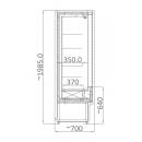 RCH 5D - 0.9 | Refrigerated wall cabinet