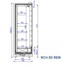 RCH 5D REM - 0.9 | Hűtött faliregál