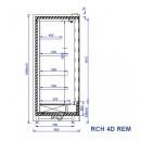 RCH 4D REM - 1.0 | Hűtött faliregál