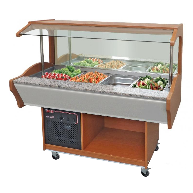SB-H-W 220 | Wall Type Salad buffet hot series 6 x GN 1/1