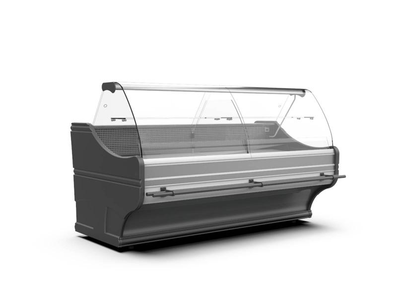 WCH-6/1B 960 WEGA | Counter with curved glass without aggr.(D)