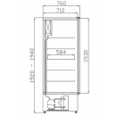 SCH-1/1400 LUNA | Teleajtós hűtőszekrény