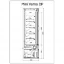 R-1 MVR 90/60 MINI VARNA | Hűtött faliregál csúszó ajtókkal
