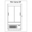 R-1 MVR 130/60 MINI VARNA | Hűtött faliregál csúszó ajtókkal