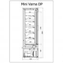 R-1 MVR 130/60 MINI VARNA | Hűtött faliregál csúszó ajtókkal