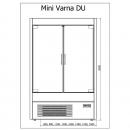 R-1 MVR 60/60 MINI VARNA | Hűtött faliregál nyíló ajtókkal