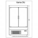 R-1 VR 60/80 VARNA | Hűtött faliregál nyíló ajtókkal