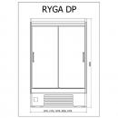 R-1 RG 100/80 RYGA | Hűtött faliregál csúszó ajtókkal
