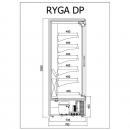 R-1 RG 100/80 RYGA | Hűtött faliregál csúszó ajtókkal