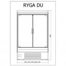 R-1 RG 100/80 RYGA | Hűtött faliregál nyíló ajtókkal