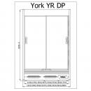 R-1 YR 187/90 YORK | Hűtött faliregál