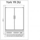 R-1 YR 187/90 YORK | Hűtött faliregál
