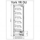 R-1 YR 187/90 YORK | Hűtött faliregál