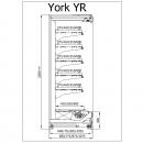 R-1 YR 187/90 YORK | Hűtött faliregál