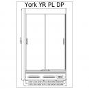 R-1 YR 187/70 YORK PLUS | Hűtött faliregál
