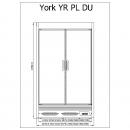 R-1 YR 187/70 YORK PLUS | Hűtött faliregál