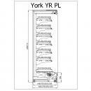 R-1 YR 187/70 YORK PLUS | Hűtött faliregál