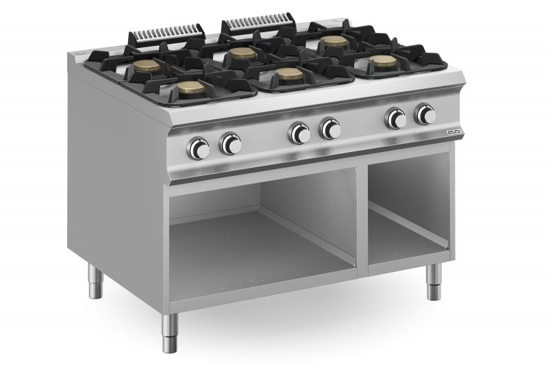 FB912AXXL | 6 Burners Gas Range on Open Stand