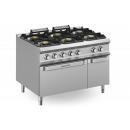 FB912AFEXXL | 6 Burners Gas Range on Electric Oven and Closed Cabinet