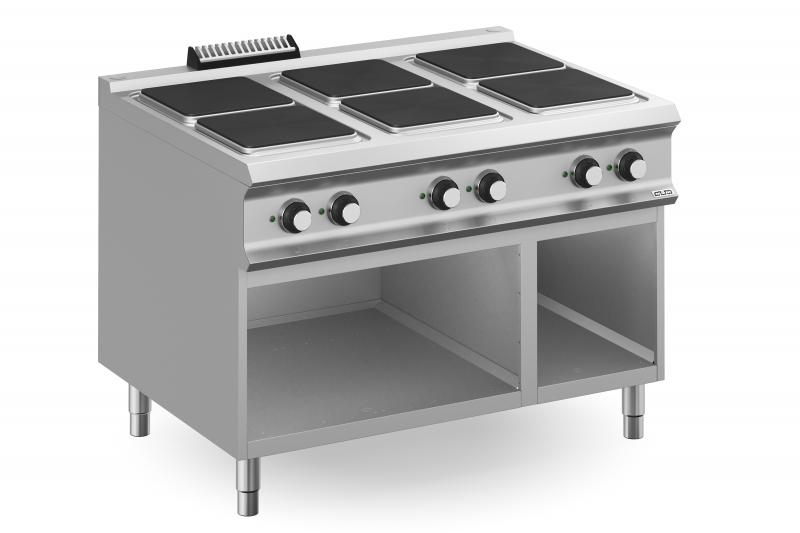 PQ912A | 6 Square Plates Electric Range on Open Stand