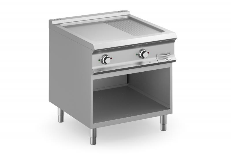 FTBE98ALR | Electric 2/3 Smooth, 1/3 Ribbed Plate on Open Stand