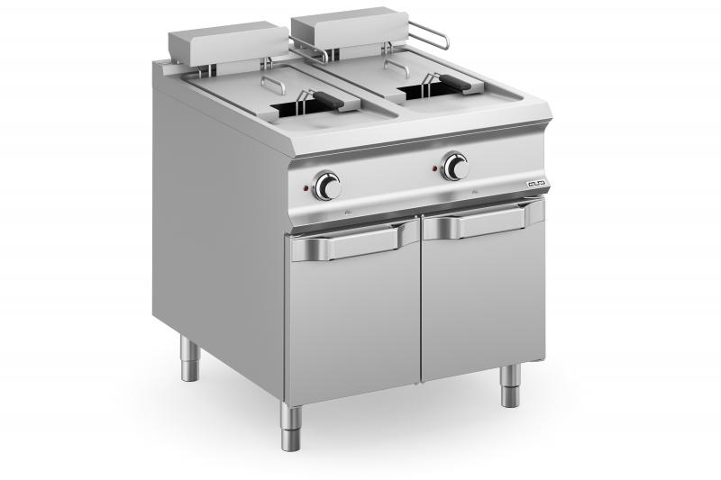 FRBE98A | 2 Bowls, Electric Fryer on Closed Stand