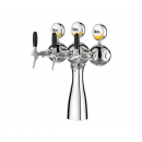 Parisian | 3 ways beer tower with lighting medal chrome