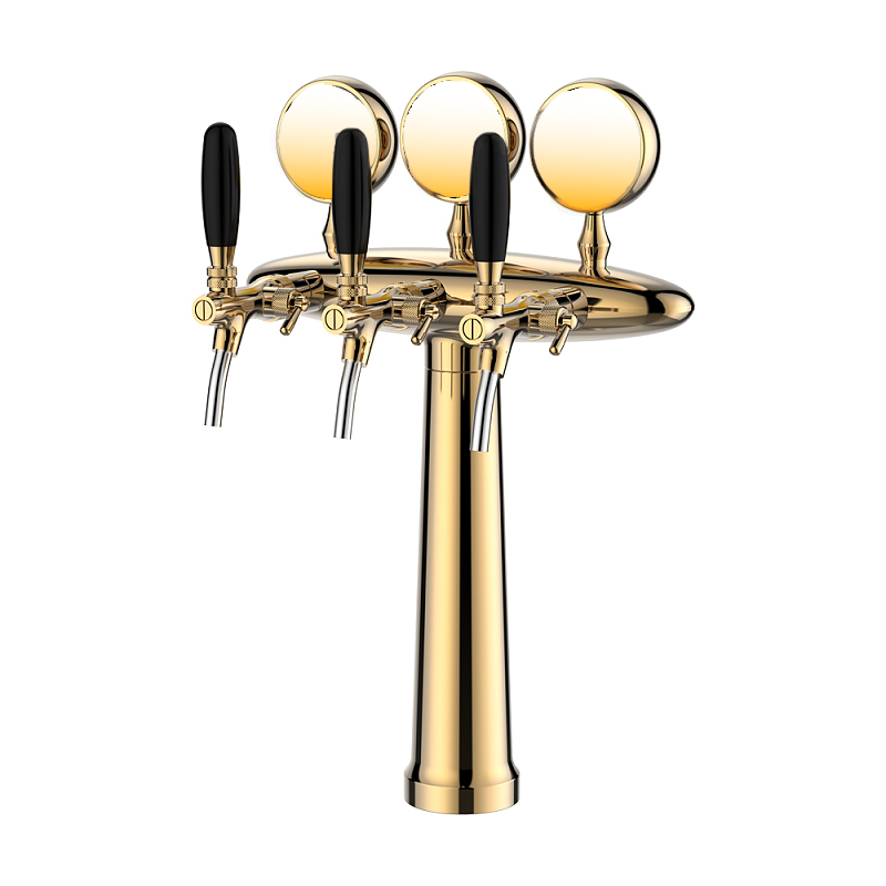 Elliptical | 3 ways beer tower with lighting medals gold
