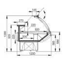 GEORGIA AG-120-deli-PS-126-DBA | Csemegepult