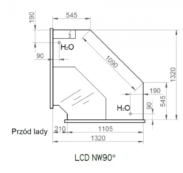 LCD Dorado D INT90 | Belső sarokpult 90°